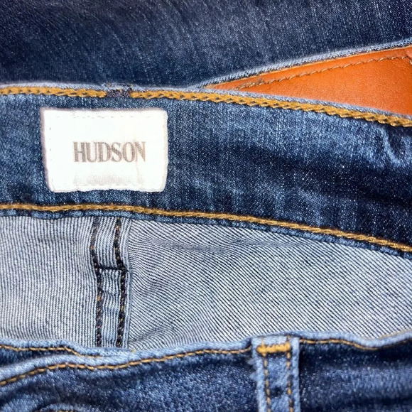 Hudson men’s 36 Byron 5pocket straight leg zip fly stretch,medium wash Jean - Picture 7 of 10